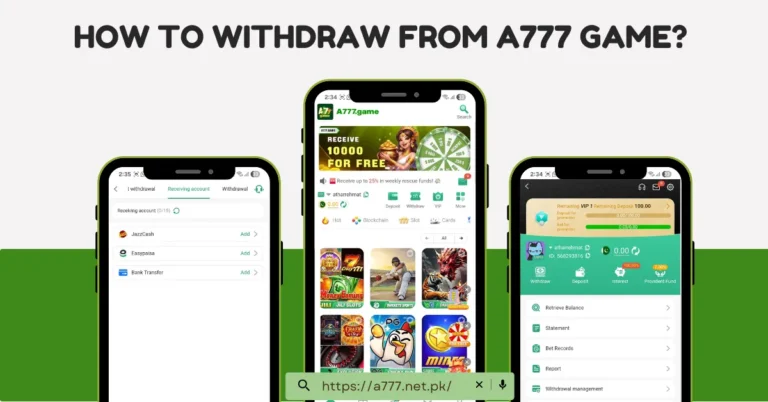 a777 game withdraw