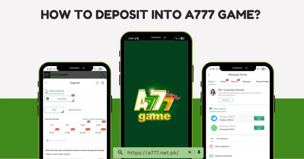 a777 game deposit