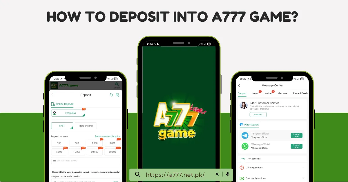a777 game deposit